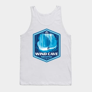 Wind Cave National Park Vintage WPA Style Outdoor Badge Tank Top